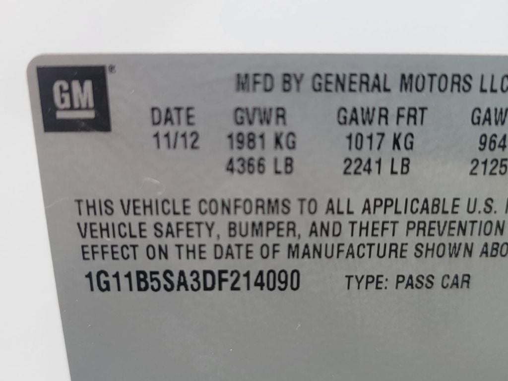 2013 Chevrolet Malibu LS 1LS