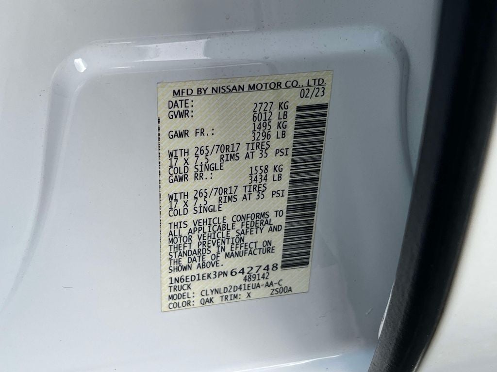 2023 Nissan Frontier PRO-4X