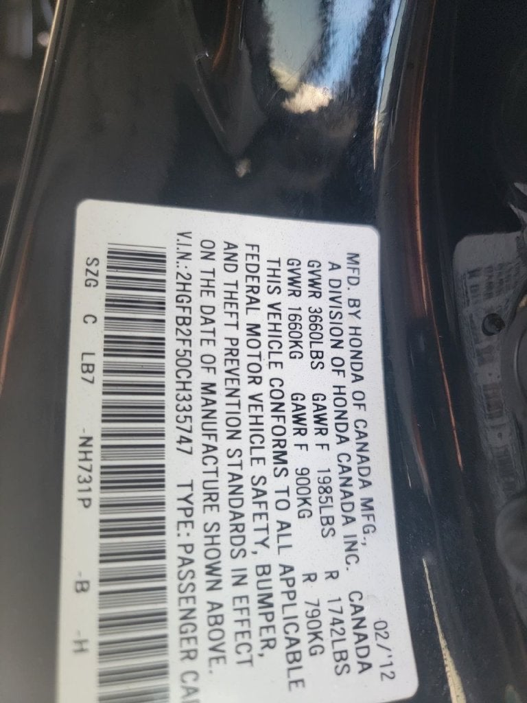 2012 Honda Civic LX