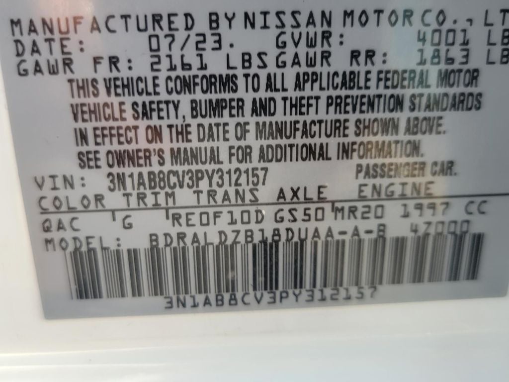 2023 Nissan Sentra SV