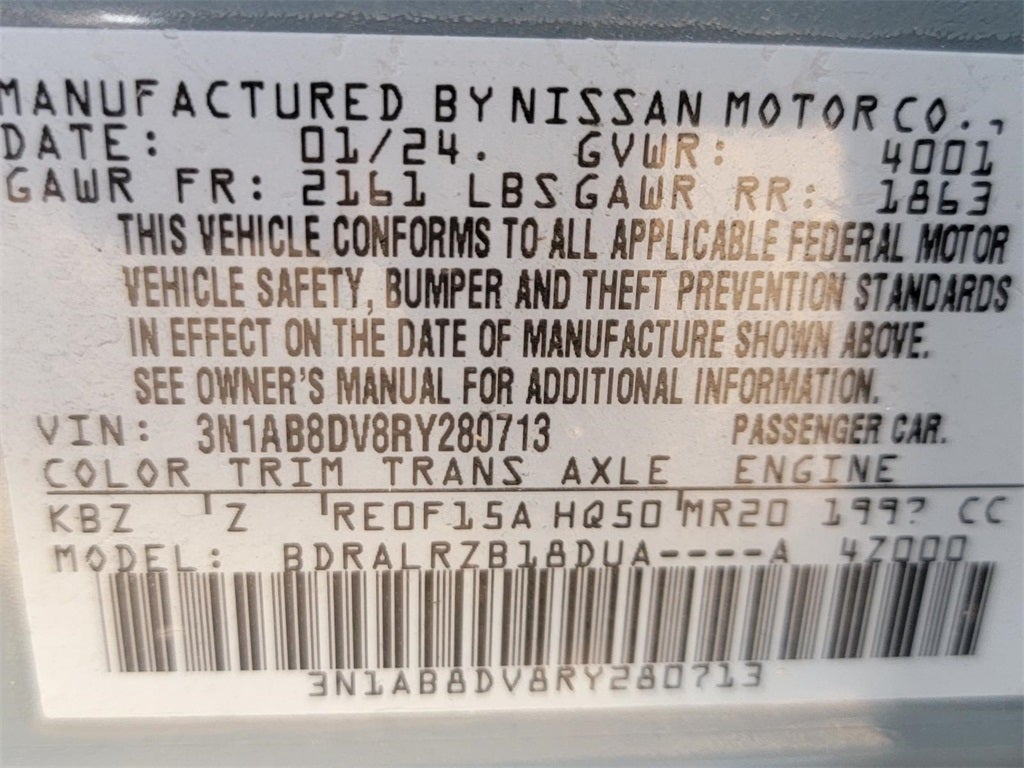 2024 Nissan Sentra SR