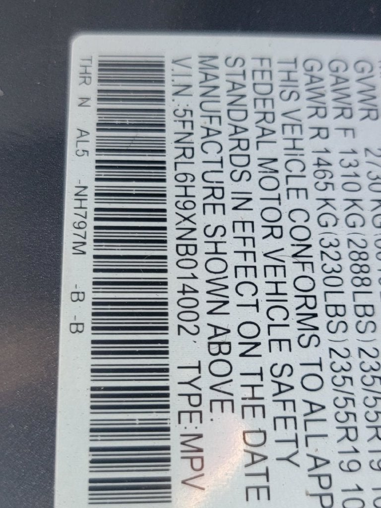 2022 Honda Odyssey Elite