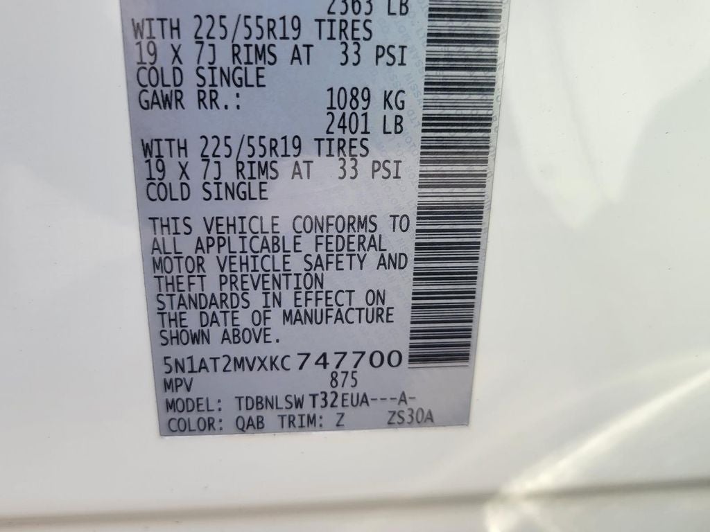2019 Nissan Rogue SL