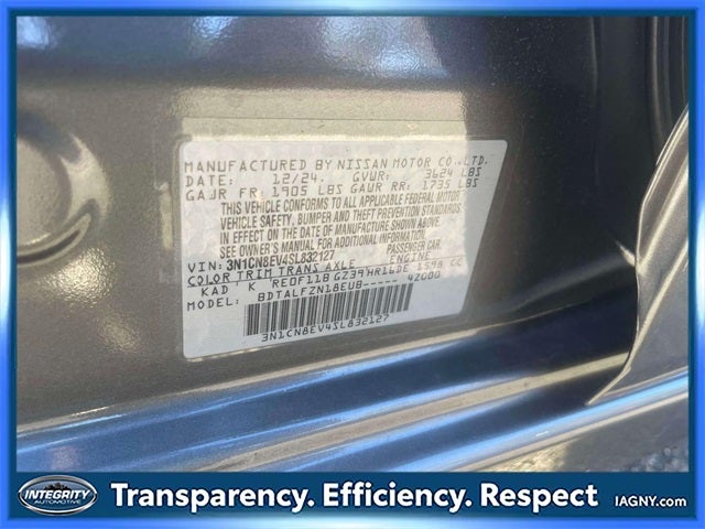 2025 Nissan Versa 1.6 SV