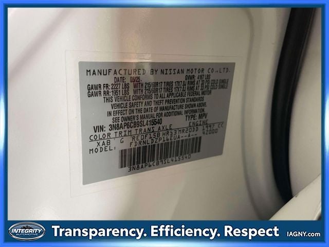 2025 Nissan Kicks SV