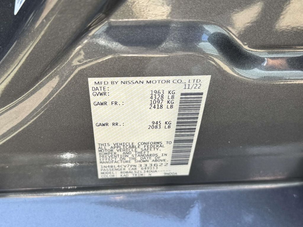 2023 Nissan Altima 2.5 SR
