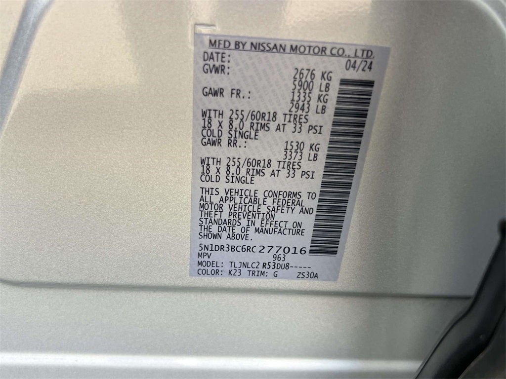 2024 Nissan Pathfinder SV