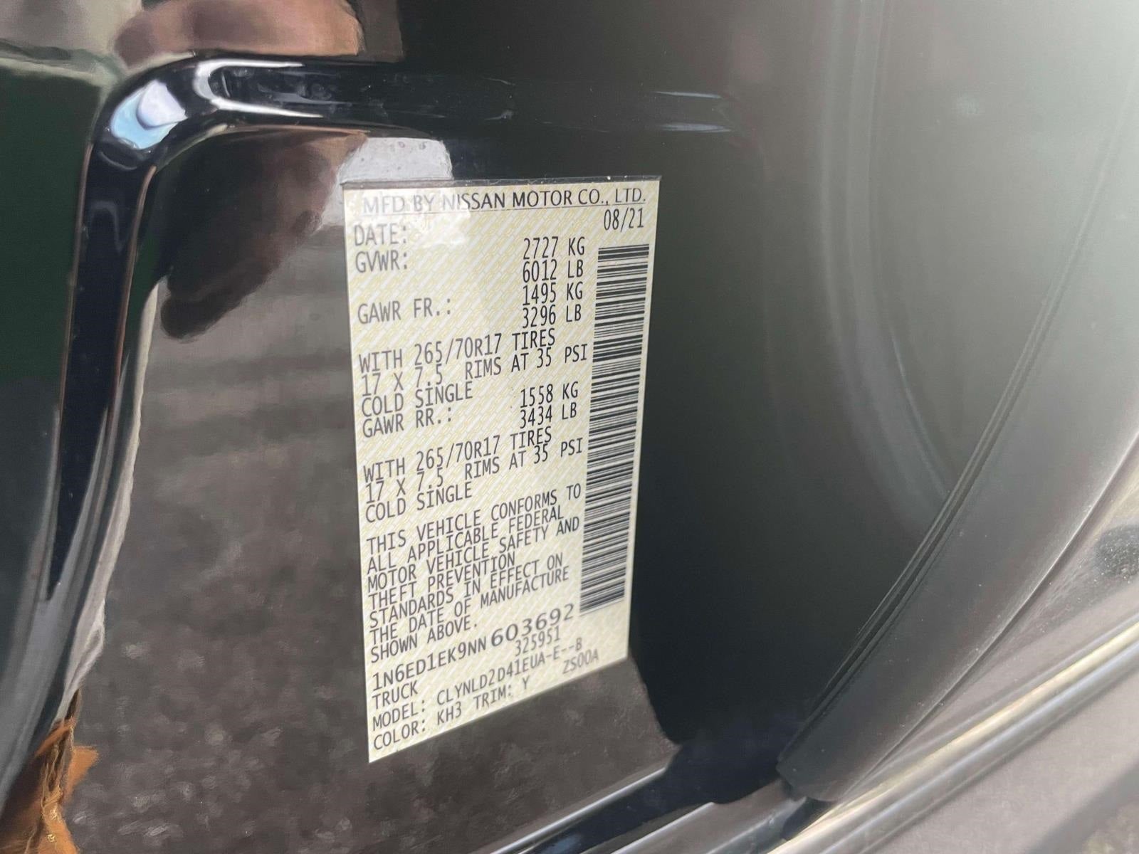 2022 Nissan Frontier Crew Cab PRO-4X 4x4