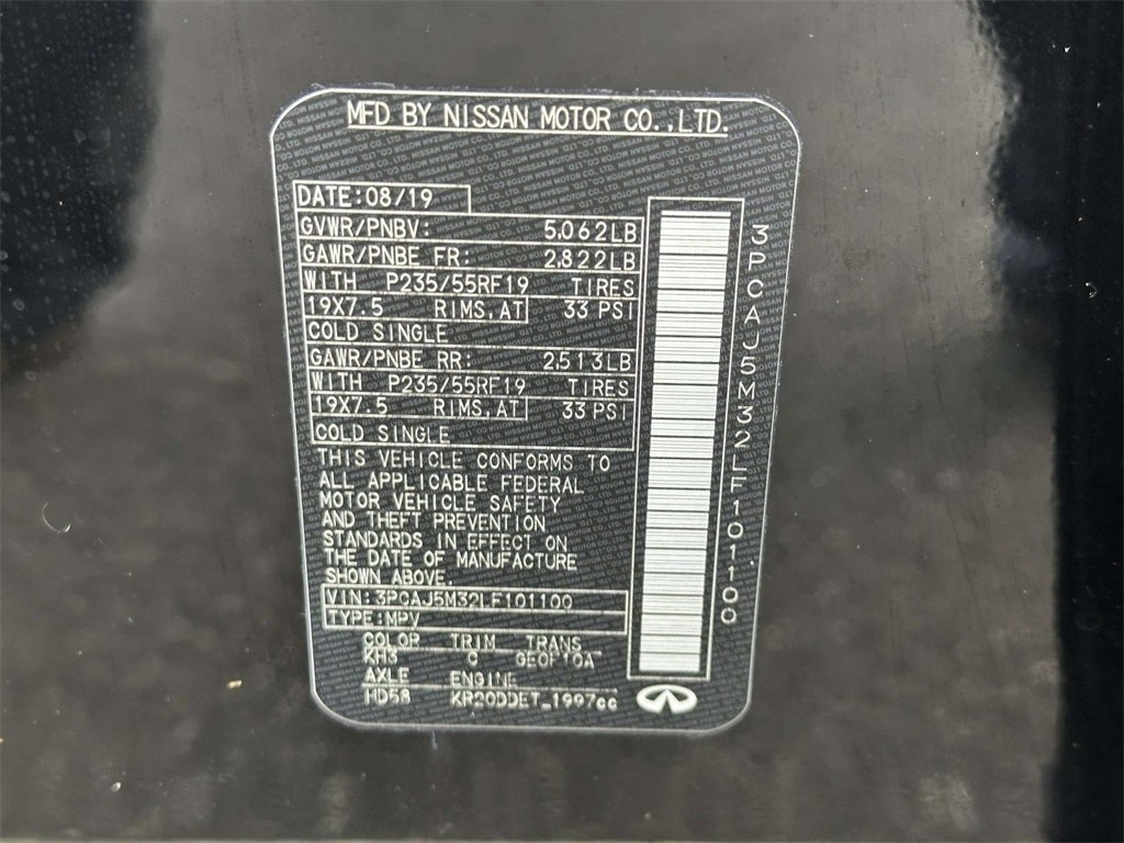 2020 INFINITI QX50 ESSENTIAL AWD