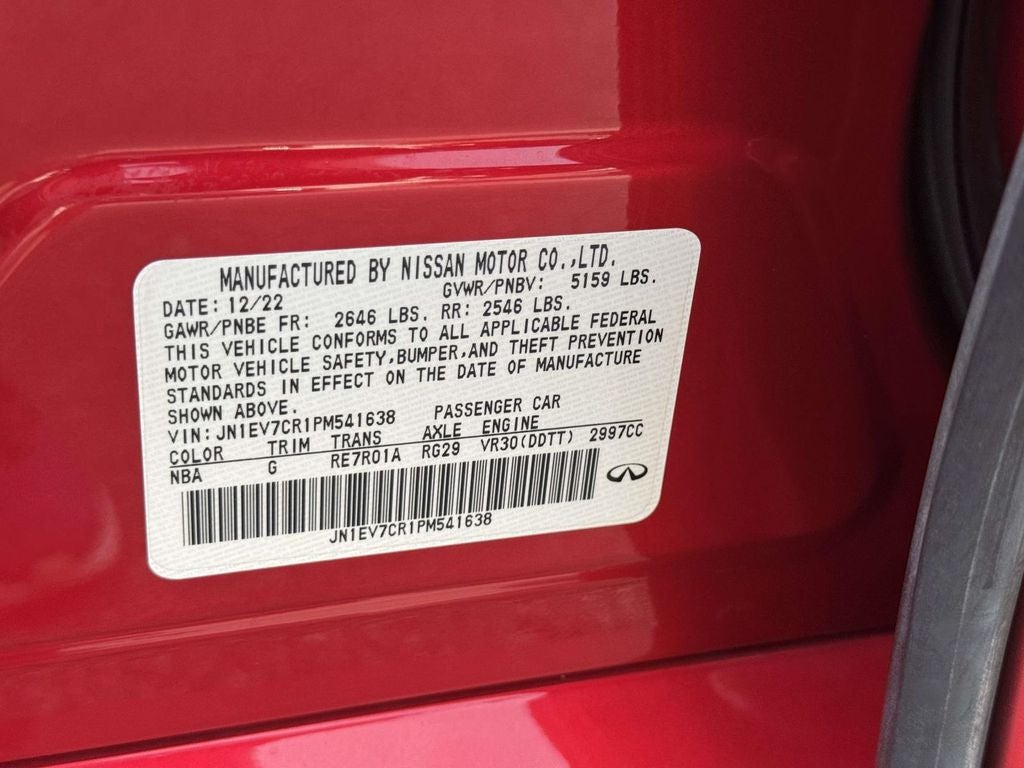 2023 INFINITI Q50 SENSORY AWD
