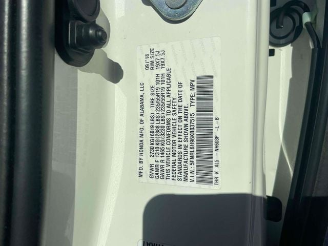 2019 Honda Odyssey Elite