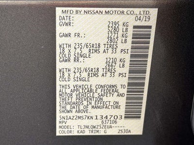 2019 Nissan Murano SV
