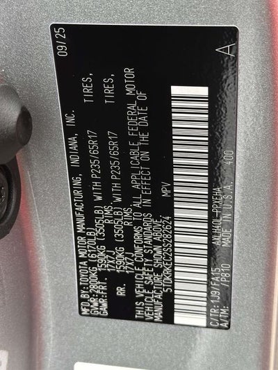 2025 Toyota Sienna LE 8 Passenger