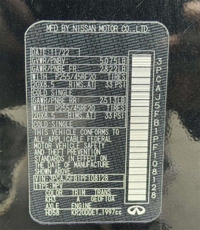 2023 INFINITI QX50 SPORT