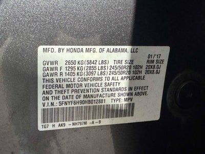 2017 Honda Pilot Touring
