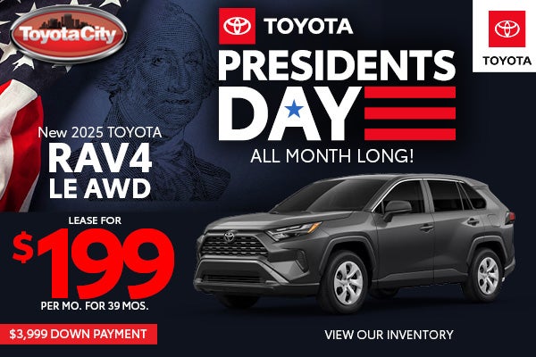 New 2025 RAV4 LE AWD