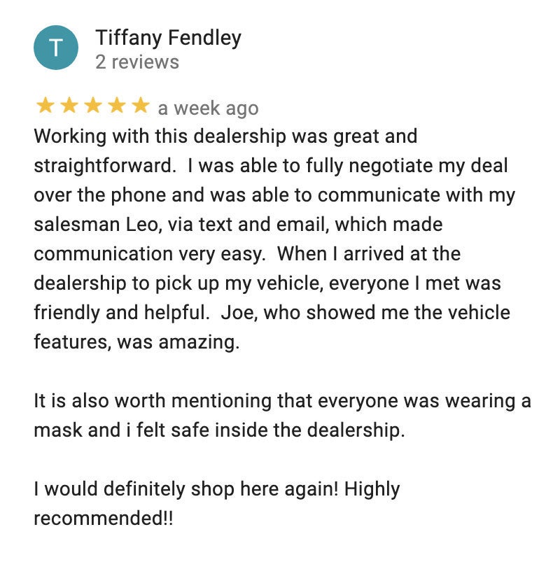 Google Reviews for Toyota City