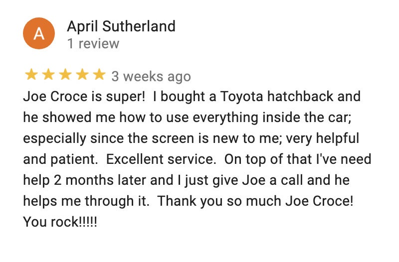 Google Reviews for Toyota City