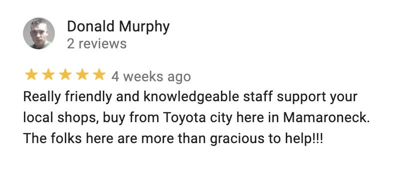 Google Reviews for Toyota City