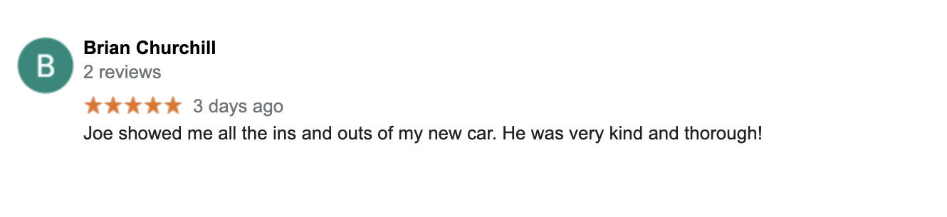 Google Reviews for Toyota City