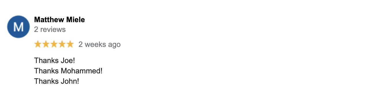 Google Reviews for Toyota City