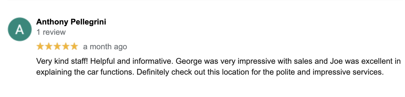 Google Reviews for Toyota City