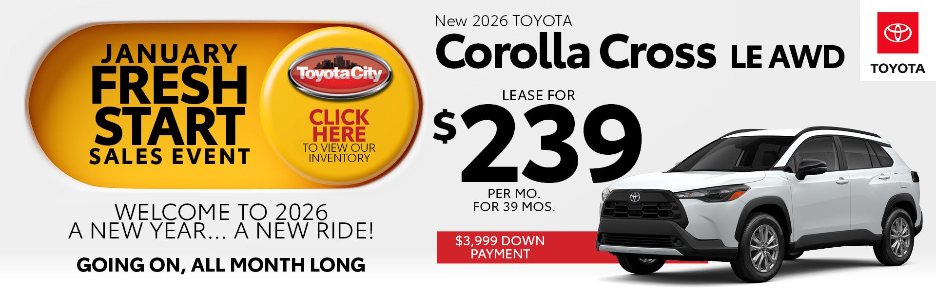 NEW 2026 COROLLA CROSS LE