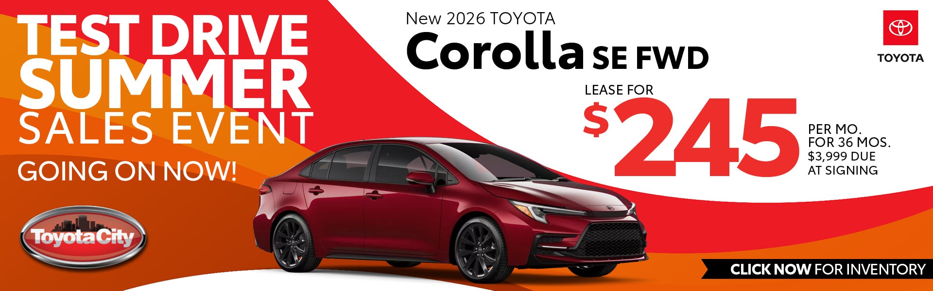 New 2026 Toyota Corolla SE FWD