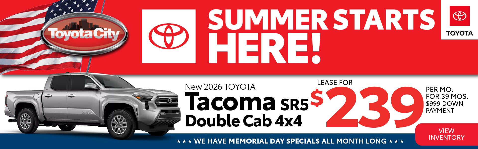 New 2026 Toyota Tacoma SR5 4X4 Double Cab