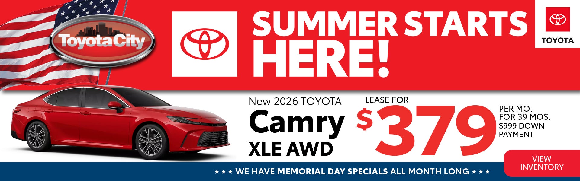 New 2026 Toyota Camry XLE AWD