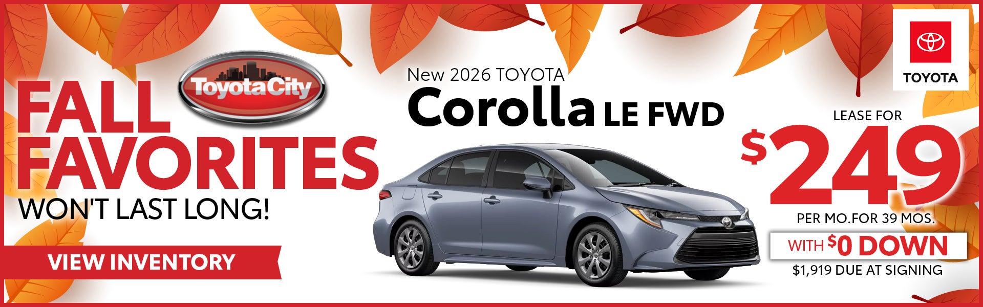 New 2026 Toyota Corolla LE FWD