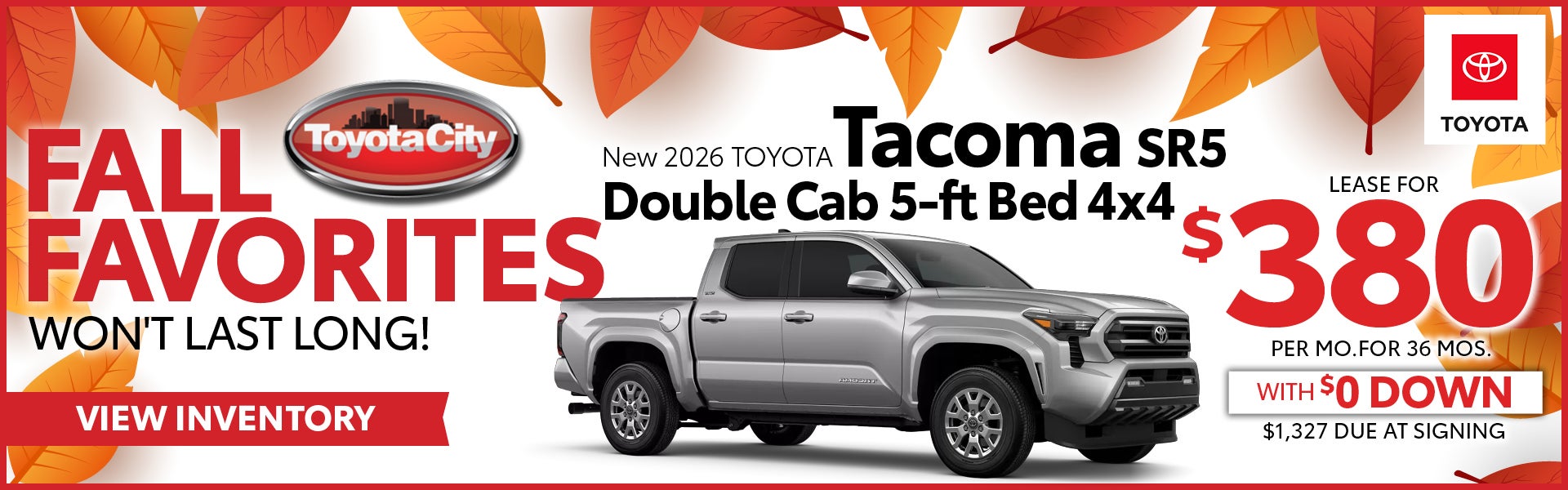 2026 Toyota Tacoma SR5 Double Cab 5-ft Bed 4x4